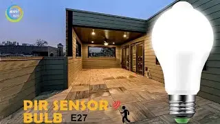 Energy Saving E27 6000K PIR Smart Led Motion Sensor Bulb