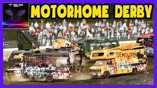 Wreckfest #79 ► Motorhome DEMOLITION DERBY - 24x Chevy Camper Vans