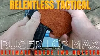 Ruger LCP Max Relentless Tactical Ultimate suede holster review (Code in description)