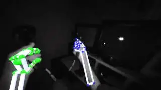 Тест отслеживания с помощью Leap Motion Orion и контроллеров Vive.