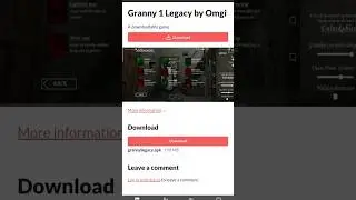 Downloading Granny 1 The Legacy By Omgi #granny #tutorial #fyp #foryoupage #google #itch.io #gaming