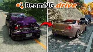 BeamNG but Everytime I CRASH, The Car Gets FASTER!