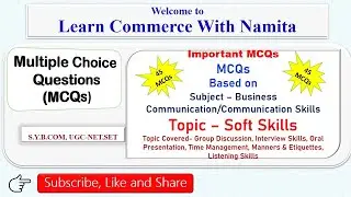 MCQs on Soft Skills|Business Communication/Communication Skills|Group DiscussionS.Y.BCOM,UGC-NET,SET