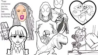 Collection of The Month (febreruary 2023) Coloring Page: Superheroes / Poppy Playtime @colorgoart