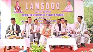 Khowai Sankhola Hatio Foundation Stone Kaikha Mantri Ratan Lal Nath tei MLA Ranjit Debbarma