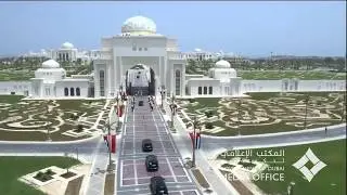 Chinese President arrives at the Presidential Palace in Abu Dhabi.