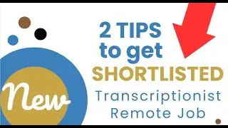 Remote Jobs | 𝙅𝙤𝙗 𝙄𝙣𝙩𝙚𝙧𝙫𝙞𝙚𝙬 𝙏𝙞𝙥𝙨 | REMOTE Transcriptionist JOB INTERVIEWS