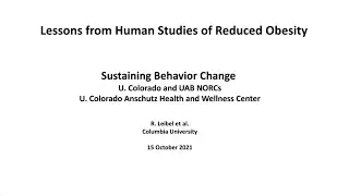 Lessons from Human Studies of Reduced Obesity