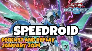 SPEEDROID DUEL LINKS : JANUARY 2024 RANKED DUEL REPLAY AND DECKLIST [YUGIOH]