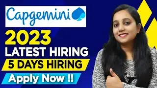 Capgemini Recruitment 2023 | Latest Job Vacancy 2023 | Capgemini Hiring 2023 | Jobs 2023