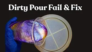 8 Color Dirty Pour Resin Bowl & Fixing a Mica Powder Fail