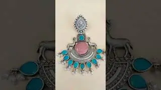 buy german silver earrings😍#whatsapp 7037520179 #handmade #tejveera_creations #shorts