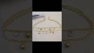 hand made jwellery/home made jwellery/ home payal/home made  anklet #crafts #diy #payal #anklet