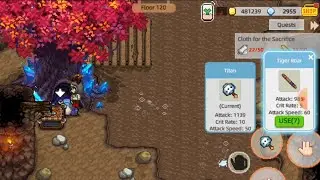 HARVEST TOWN DEFEAT LAST BOSS FLOOR 119 OCCULT CAVE. at 120 DIVINE / TOON TREE I CHOOSE TIGER ROAR