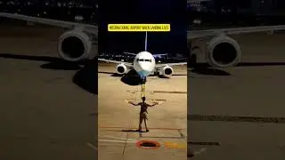 Nail-biting Aircraft Landing at International Airport! 🛬✨ #airport  #smoothlanding #shorts