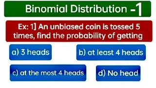 Binomial Distribution | Probability Distribution | Btech | BCOM | BCA|BBA | #maths #olympiadmath