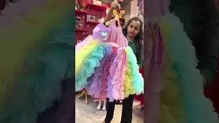 Unicorn theme ruffled dress for kids | kids partywear #themedress #littlerajkumari
