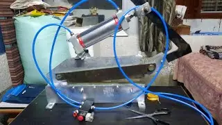 Pneumatic Sheet Metal Cutting Machine || Mechanical Final Year Project ||