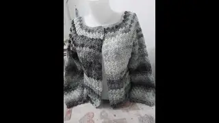 Tutorial Cardigan uncinetto 100 catenelle per tutte le taglie 🪄🧶🌟