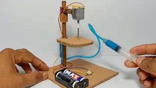 How To Make a Working Mini Drill Machine From Cardboard | DIY Engineering
