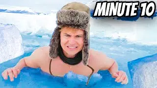 Das kälteste EISBAD der Welt! 🥶🤑