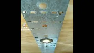 Trabajo de Iluminaci&oacute;n En Bandejas portacables. Dise&ntilde;o industrial.