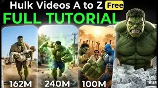 HOW TO MAKE HULK VIDEO FREE AI  WITH FLOW #hulkbadmash #ai