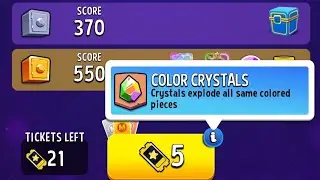 Match Masters Solo Challenge Perfect Heist 5 Tickets Color Crystals 550 Score