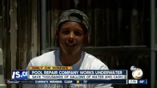 underwater pool repairs
