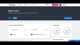 Freelancer.com Python Level 1 Exam Successfully Passed!