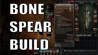 Diablo 4: Bone Spear Necromancer Build with Deathless Visage Sacred Unique