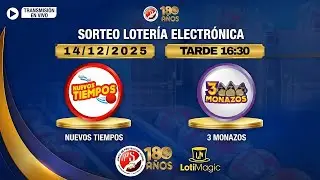 Sorteo JPS EN VIVO 14/12/2025 | 3 Monazos y Nuevos Tiempos (TARDE) | LotiMagic