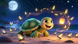 Baby Turtle Crawls So Slow 🐢🌙 | Calm Lullaby for Kids | Nursery Rhymes & Sleep Songs