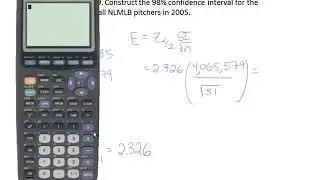 Large-Sample Confidence Intervals for a Population Mean, Problem 3