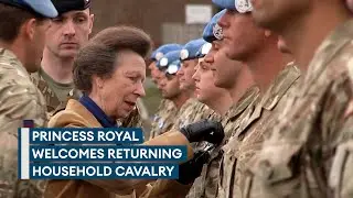 Princess Anne welcomes UK troops home after eventful Cyprus deployment