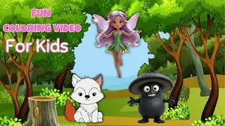 FUN COLORING VIDEO FOR KIDS | COLORING FOREST ANIMALS