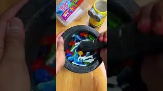 How To Turn Gummy Mix Into Gooey Mix 😁 #shorts #satisfiedcrush #oddlysatisfying ￼