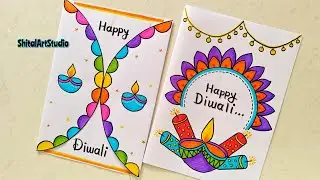 Diwali Homework Decoration/Diwali Project/Diwali Card Drawing/Project Work Designs/Assignment Design
