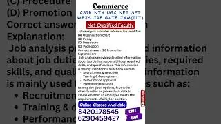UGC NET Commerce I Net Qualified Faculty I Online Class Available #commerce #ugcnet #jrf #shorts