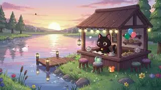 Milo's Cozy Lakeside Cafe ☕ Lofi Hip Hop Mix 🎶 for Studying & Peaceful Focus