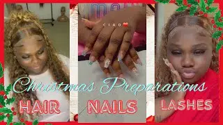 Christmas Preparations 🎄 Nails 💅🏾| Hair 💇🏽&zwj;♀️ | Lashes 🥰