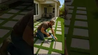 This is why the courtyards of houses in America remain shining 🤯 #construction