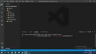 how to install faunadb and express at same time using npm in vs code