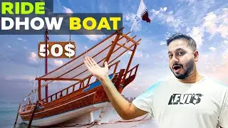 $10 DHOW BOAT ride in Doha Qatar 🇶🇦 | Things to do in Qatar