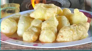 Biscoito Frito melhor da Roça 🤠 Fácil de fazer rápido sustenta até o almoço 😊🤠
