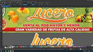 Diseño de Gigantografia Banner Fruteria Exportar en TIF Trabajar en Escala Correctamente