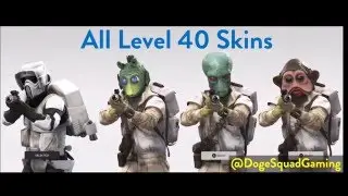 Star Wars Battlefront  - All Level 40 Player Skin Customizations
