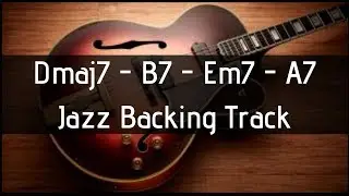 1-6-2-5 Jazz Jam Track in D Major | Swing Feel 120 BPM