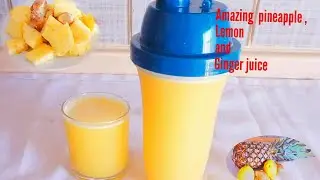 How To Make  Pineapple Lemon Ginger  Detox Drink