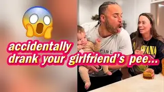Prank😄｜If you accidentally drank your girlfriend&rsquo;s pee｜UTI apple juice prank